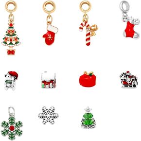 MISS RIGHT Bracelets for Women - Christmas Advent Calendar Bracelets 2024 24 Days Xmas Countdown Calendar DIY Jewelry Making Kit Gift 11 Charm Beads And Two Types of Bracelets