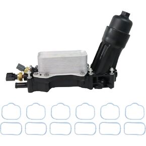 Engine Oil Filter Housing 68596318AB 68310865AB Fits for 17-18 Challenger Charger 3.6L,17-18 for Cherokee 3.6L,for 17-21 Ram 1500 3.6L 68308741AA 68308741AB 68308741AC Aftermarket Parts