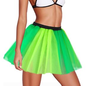 Adult Women Tutu Skirt Running Tutu Neon Tutu Skirts Layered Tulle Tutu Colorful Party Outfit Rave Running Costume
