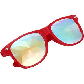 Lelinta Kaleidoscope Goggles Glasses with Crystal Lens Halloween Costume Accessories for Men Women Cosplay Party