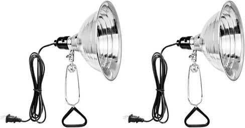 Simple Deluxe 1-Pack Clamp Lamp Light with Ceramic Base, 8.5 Inch Aluminum Reflector and 6 Feet Power Cord for Heat Lamp & Work Light in Saudi Arabia