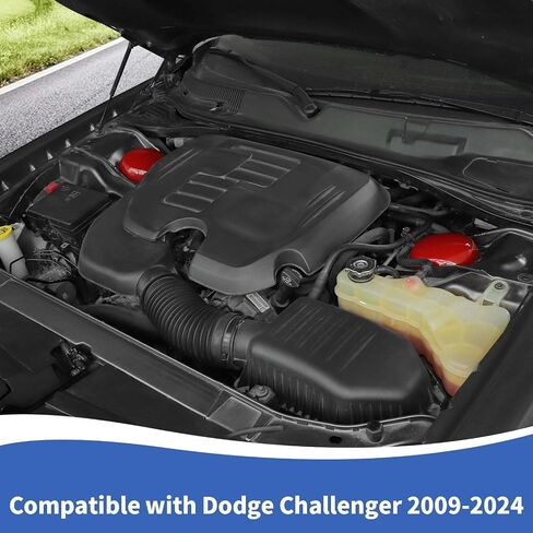 Engine Compartment Suspension Cover Engine Bay Accessories Compatible with Dodge Challenger Charger 2009-2024, Red in Saudi Arabia