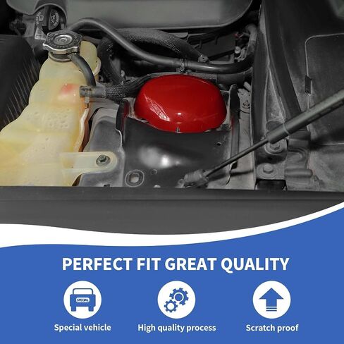 Engine Compartment Suspension Cover Engine Bay Accessories Compatible with Dodge Challenger Charger 2009-2024, Red in Saudi Arabia
