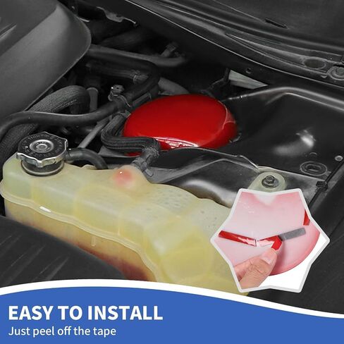 Engine Compartment Suspension Cover Engine Bay Accessories Compatible with Dodge Challenger Charger 2009-2024, Red in Saudi Arabia