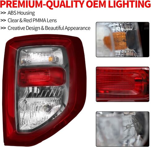 Right Side Taillight Assembly Fit For 2021 2022 2023 2024 Ford Bronco Sport, LED/Halogen Passenger Side Rear Brake Light M1PZ-13405-A (Right/Passenger Side) in Saudi Arabia