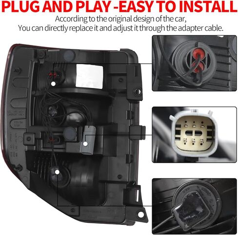 Right Side Taillight Assembly Fit For 2021 2022 2023 2024 Ford Bronco Sport, LED/Halogen Passenger Side Rear Brake Light M1PZ-13405-A (Right/Passenger Side) in Saudi Arabia