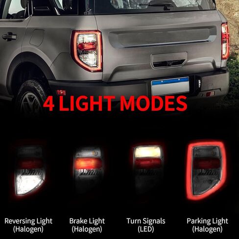 Right Side Taillight Assembly Fit For 2021 2022 2023 2024 Ford Bronco Sport, LED/Halogen Passenger Side Rear Brake Light M1PZ-13405-A (Right/Passenger Side) in Saudi Arabia