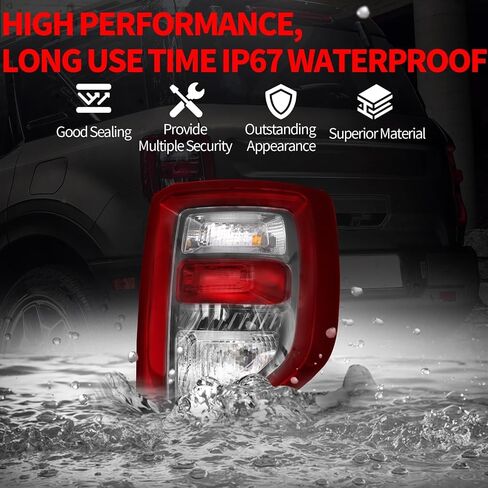 Right Side Taillight Assembly Fit For 2021 2022 2023 2024 Ford Bronco Sport, LED/Halogen Passenger Side Rear Brake Light M1PZ-13405-A (Right/Passenger Side) in Saudi Arabia