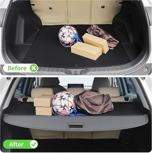 Cargo Cover, Compatible with Honda Passport 2019-2023, Retractable Waterproof Sunshade Shield, Protective Anti-Theft Cover,Carbon Fiber Texture in Saudi Arabia