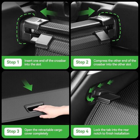 Cargo Cover, Compatible with Honda Passport 2019-2023, Retractable Waterproof Sunshade Shield, Protective Anti-Theft Cover,Carbon Fiber Texture in Saudi Arabia