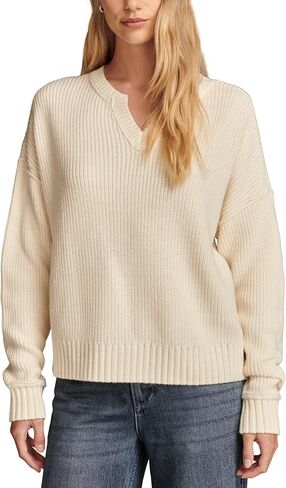 Lucky Brand Women's Notch Neck Pullover in Saudi Arabia