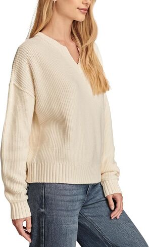 Lucky Brand Women's Notch Neck Pullover in Saudi Arabia