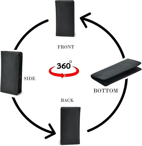 Jajmo Legacy Bifold Genuine Leather Long Vintage Wallet Checkbook Card Case Holder For Men in Kuwait