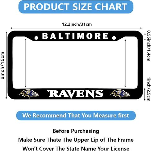 2Pcs Matte Black License Plate Frame for 49ers,2 Holes Aluminum Car Licenses Plate Covers Holders with Screw Caps in Saudi Arabia