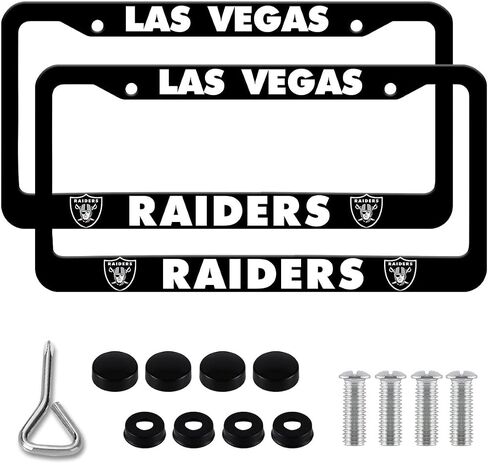 2Pcs Matte Black License Plate Frame for 49ers,2 Holes Aluminum Car Licenses Plate Covers Holders with Screw Caps in Saudi Arabia