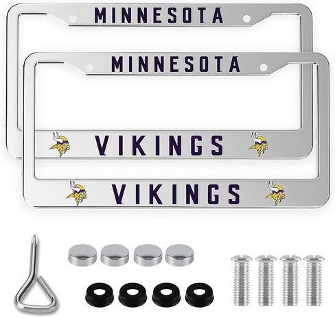2Pcs Matte Black License Plate Frame for 49ers,2 Holes Aluminum Car Licenses Plate Covers Holders with Screw Caps in Saudi Arabia