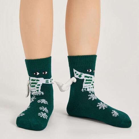 Magnetic Holding Hands Socks Novelty Funny Gift Idea Women Men Couple Socks Christmas Socks in Saudi Arabia