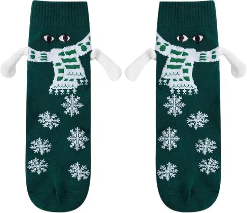 Magnetic Holding Hands Socks Novelty Funny Gift Idea Women Men Couple Socks Christmas Socks in Saudi Arabia