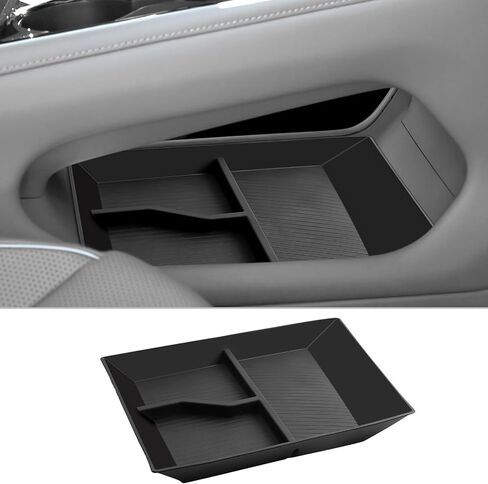 CDEFG 3 قطع لـ 2024 2025 أطلس مركز وحدة التحكم صينية متوافقة مع 2024 2025 Volkswagen VW Atlas/Atlas Cross Sport SEL R-Line SE ملحقات وحدة التحكم الوسطى صندوق تخزين صينية الأرضية in Saudi Arabia