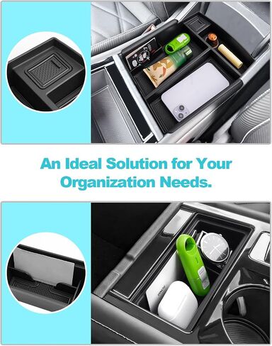 CDEFG 3 قطع لـ 2024 2025 أطلس مركز وحدة التحكم صينية متوافقة مع 2024 2025 Volkswagen VW Atlas/Atlas Cross Sport SEL R-Line SE ملحقات وحدة التحكم الوسطى صندوق تخزين صينية الأرضية in Saudi Arabia