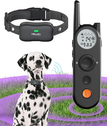 Wireless Dog Fence, 3500 Ft Electric Dog Fence with 6100Ft Training Remote, 185 Day Battery Rechargeable Pet Fence System, IPX7 Water Resistant, Wireless Fence for Dogs*Grey in Saudi Arabia