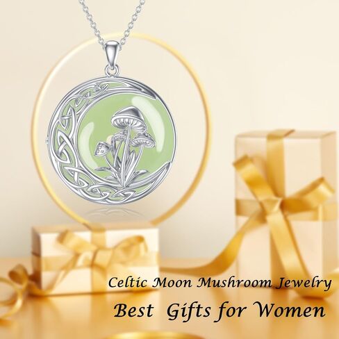 Jade Lotus Necklace for Women 14k Gold Plated Sterling Silver Round Jade Jewelry Birthday Christmas Gifts for Women Mom in Kuwait