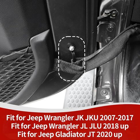 RT-TCZ for Jeep Wrangler JK JL JT Door Limit Strap Footman Loop Bracket with Torx Screws 4 PCS in Saudi Arabia