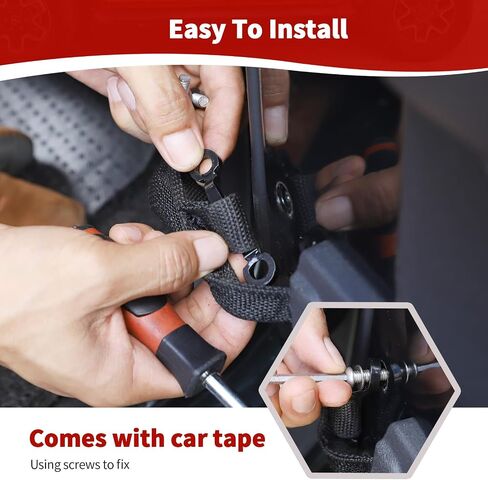RT-TCZ for Jeep Wrangler JK JL JT Door Limit Strap Footman Loop Bracket with Torx Screws 4 PCS in Saudi Arabia