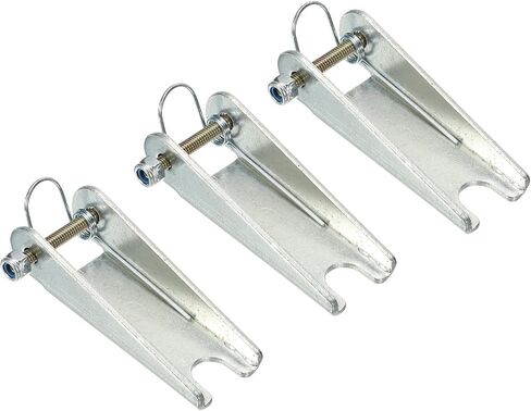 PATIKIL 2.5 Inch Hook Safety Latch Kit, 3 Pack Metal Towing Hitch Replacement for Clevis Hook Trailer, Silver in Saudi Arabia