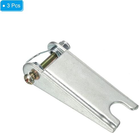 PATIKIL 2.5 Inch Hook Safety Latch Kit, 3 Pack Metal Towing Hitch Replacement for Clevis Hook Trailer, Silver in Saudi Arabia