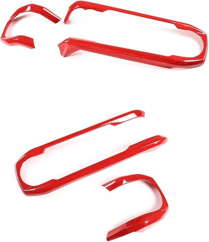 CHEAYAR Center Console Dashboard Panel Trim Interior Decoration Accessories Compatible for Toyota Tacoma 16-21 Center Consoles Dash Board Trim Made of ABS (Red) in Saudi Arabia
