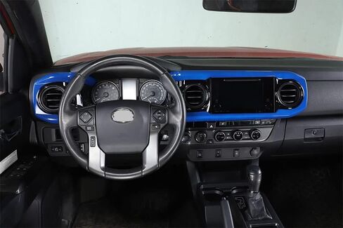 CHEAYAR Center Console Dashboard Panel Trim Interior Decoration Accessories Compatible for Toyota Tacoma 16-21 Center Consoles Dash Board Trim Made of ABS (Red) in Saudi Arabia