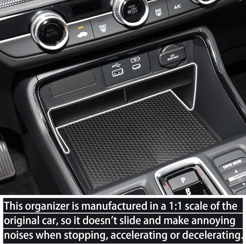 منظم وحدة التحكم المركزية متوافق مع ملحقات Honda CR-V 2023 2024 2025 CRV، صندوق تخزين مسند الذراع CR-V ABS صينية تنظيم وحدة التحكم in Kuwait