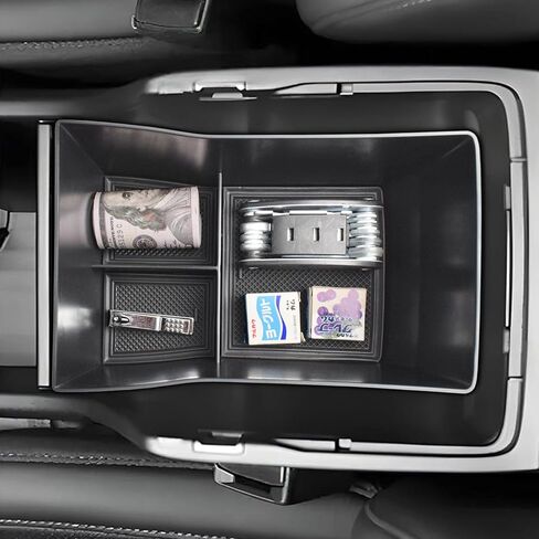 صينية تنظيم وحدة التحكم المركزية متوافقة مع ملحقات Hyundai Kona 2024 2025، صندوق تخزين مسند الذراع الداخلي لعلبة وحدة التحكم الوسطى Kona (ناقل الحركة الإلكتروني فقط) in Kuwait