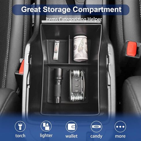 صينية تنظيم وحدة التحكم المركزية متوافقة مع ملحقات Hyundai Kona 2024 2025، صندوق تخزين مسند الذراع الداخلي لعلبة وحدة التحكم الوسطى Kona (ناقل الحركة الإلكتروني فقط) in Kuwait