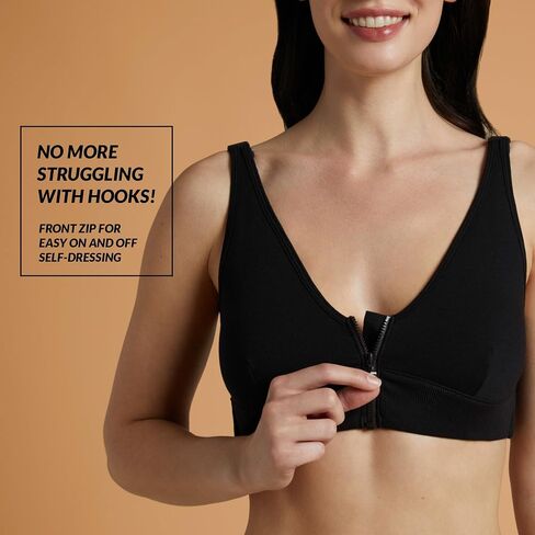 Wireless Front Closure Bras for Women - Adaptive Post Surgery Bra in Saudi Arabia