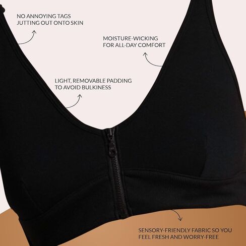 Wireless Front Closure Bras for Women - Adaptive Post Surgery Bra in Saudi Arabia