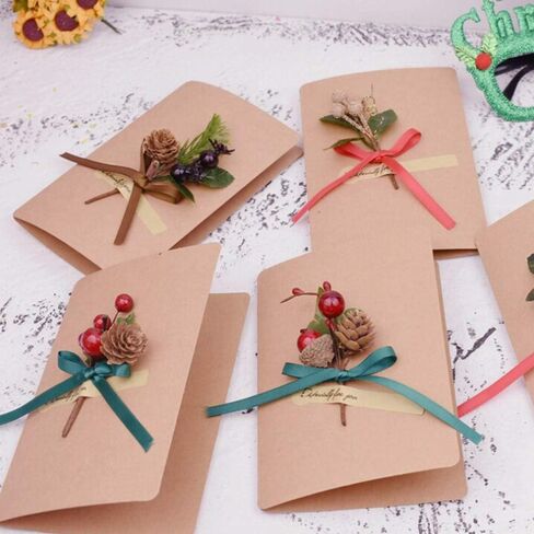 Gentlecarin يختار الصنوبر الاصطناعي، 30pcs عيد الميلاد التوت الأحمر الصنوبر المخاريط ينبع، مصغرة تحفيز فروع التوت الأحمر لعيد الميلاد ترتيبات زهرة اكاليل الزينة in Saudi Arabia