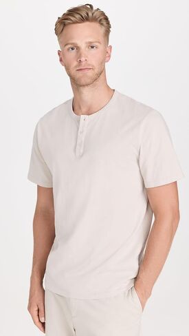 Vince Men's Garment Dye Henley Tee in Saudi Arabia