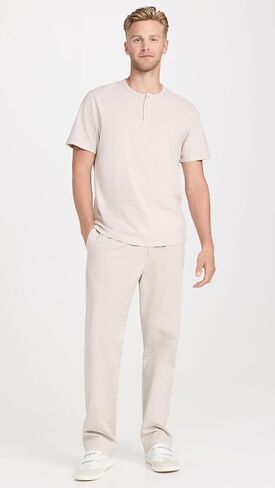 Vince Men's Garment Dye Henley Tee in Saudi Arabia