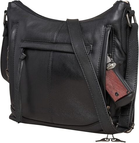 حقيبة كروس جلد مخفية كاري بليك (أسود) in Kuwait