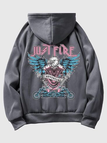 SOLY HUX Men's Graphic Hoodies Streetwear Hooded Sweatshirt Pullover Hip Hop Vintage Shirt Tops in Saudi Arabia