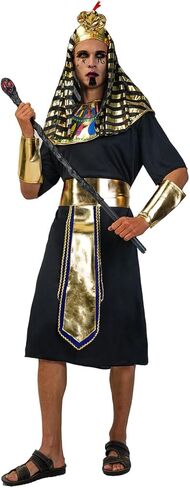 أزياء الفرعون المصري للرجال، أزياء الملك المصري للبالغين (أسود) in Kuwait