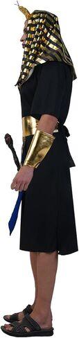 أزياء الفرعون المصري للرجال، أزياء الملك المصري للبالغين (أسود) in Kuwait