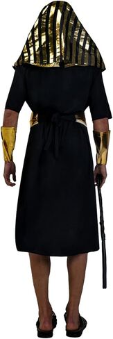 أزياء الفرعون المصري للرجال، أزياء الملك المصري للبالغين (أسود) in Kuwait