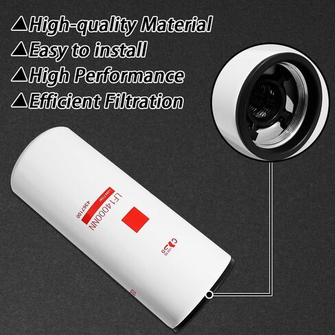 LF14000NN LF9080 Oil Filter/Lube Filter Compatible with Cummins ISX ISM QSX QSM QST ISX15 M11 Diesel EnginesReplaces 4367100 57746XD 600-211-1340 P559000 LF9001 BD7154 in Kuwait