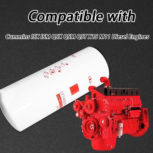 LF14000NN LF9080 Oil Filter/Lube Filter Compatible with Cummins ISX ISM QSX QSM QST ISX15 M11 Diesel EnginesReplaces 4367100 57746XD 600-211-1340 P559000 LF9001 BD7154 in Kuwait