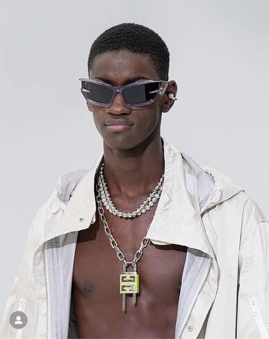 ADE WU Futuristic Sunglasses For Men Women Fashion Cat Eye Sun Glasses Y2K Style in Saudi Arabia