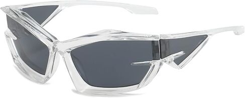 ADE WU Futuristic Sunglasses For Men Women Fashion Cat Eye Sun Glasses Y2K Style in Saudi Arabia