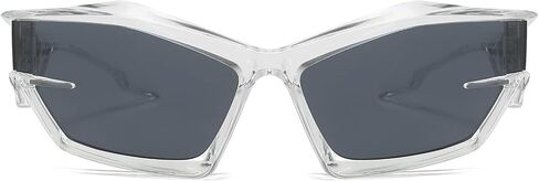 ADE WU Futuristic Sunglasses For Men Women Fashion Cat Eye Sun Glasses Y2K Style in Saudi Arabia